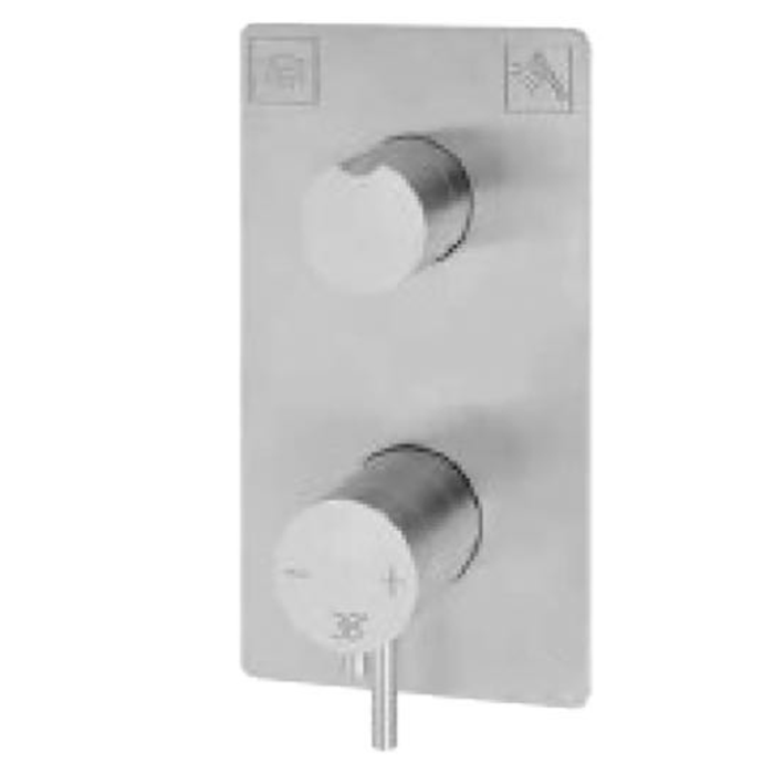 Изображение товара Встраиваемый термостатический смеситель Cisal Xion XI008104D1 нержавеющая сталь для душа