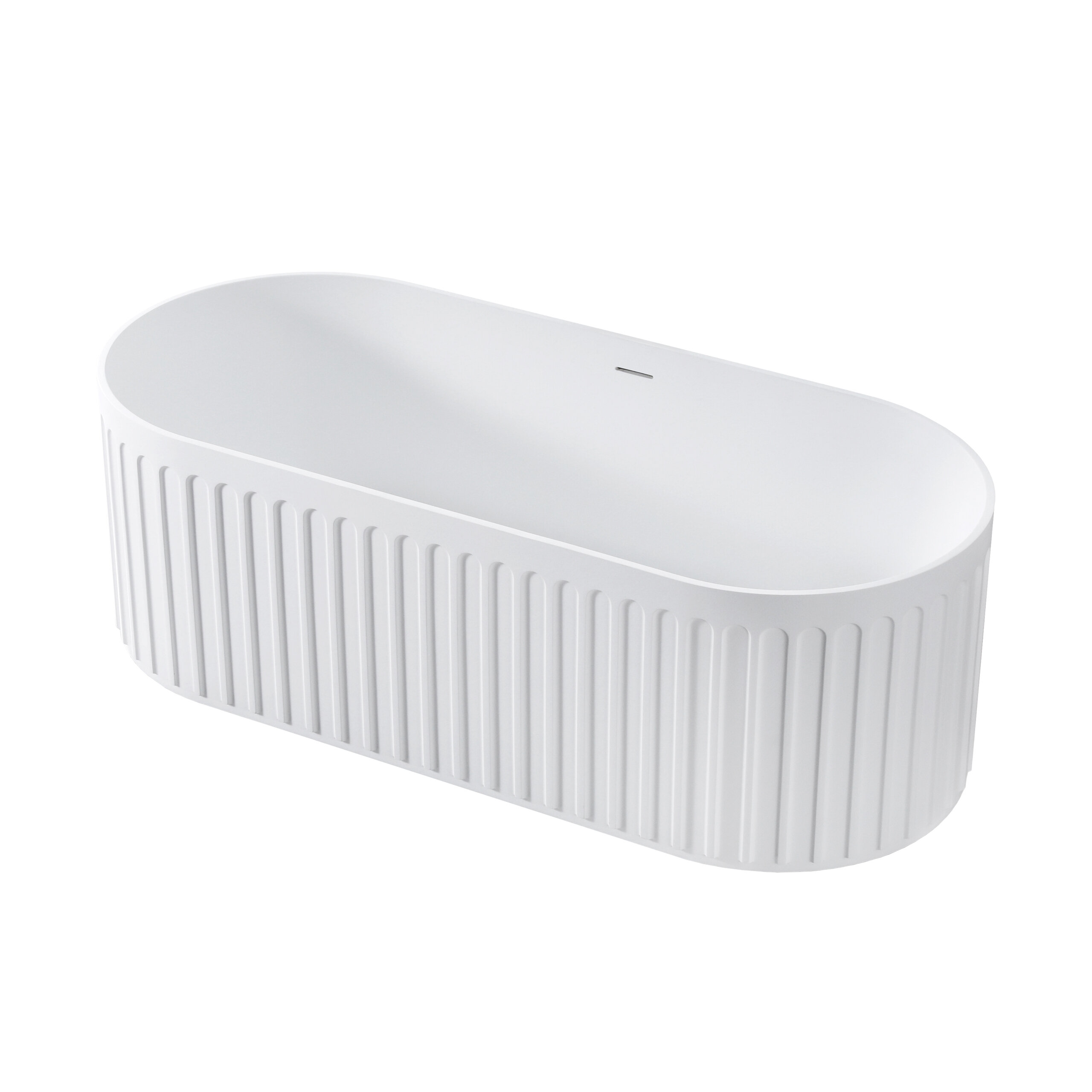 Изображение товара Ванна Vincea Солид Серфейс (Solid Surface), VBT-4S09MW, 170 x 75 см, слив-перелив в комплекте, цвет белый матовый Изображение товара Ванна Vincea Солид Серфейс (Solid Surface), VBT-4S09MW, 170 x 75 см, слив-перелив в комплекте, цвет белый матовый