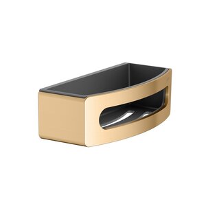 Изображение товара Корзинка для губки Keuco Elegance 11658250001, латунь шлифованная/антрацит