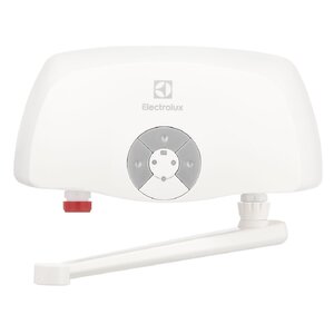 Изображение товара Проточный водонагреватель Electrolux SmartFix 2.0T(3,5 kW)кран, НС-1017845, электрический, однофазный, белый
