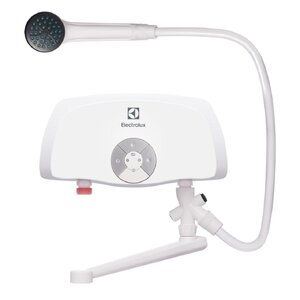 Изображение товара Проточный водонагреватель Electrolux SmartFix 2.0 TS (6,5 kW), НС-1017851, (кран-душ), электрический, однофазный, белый