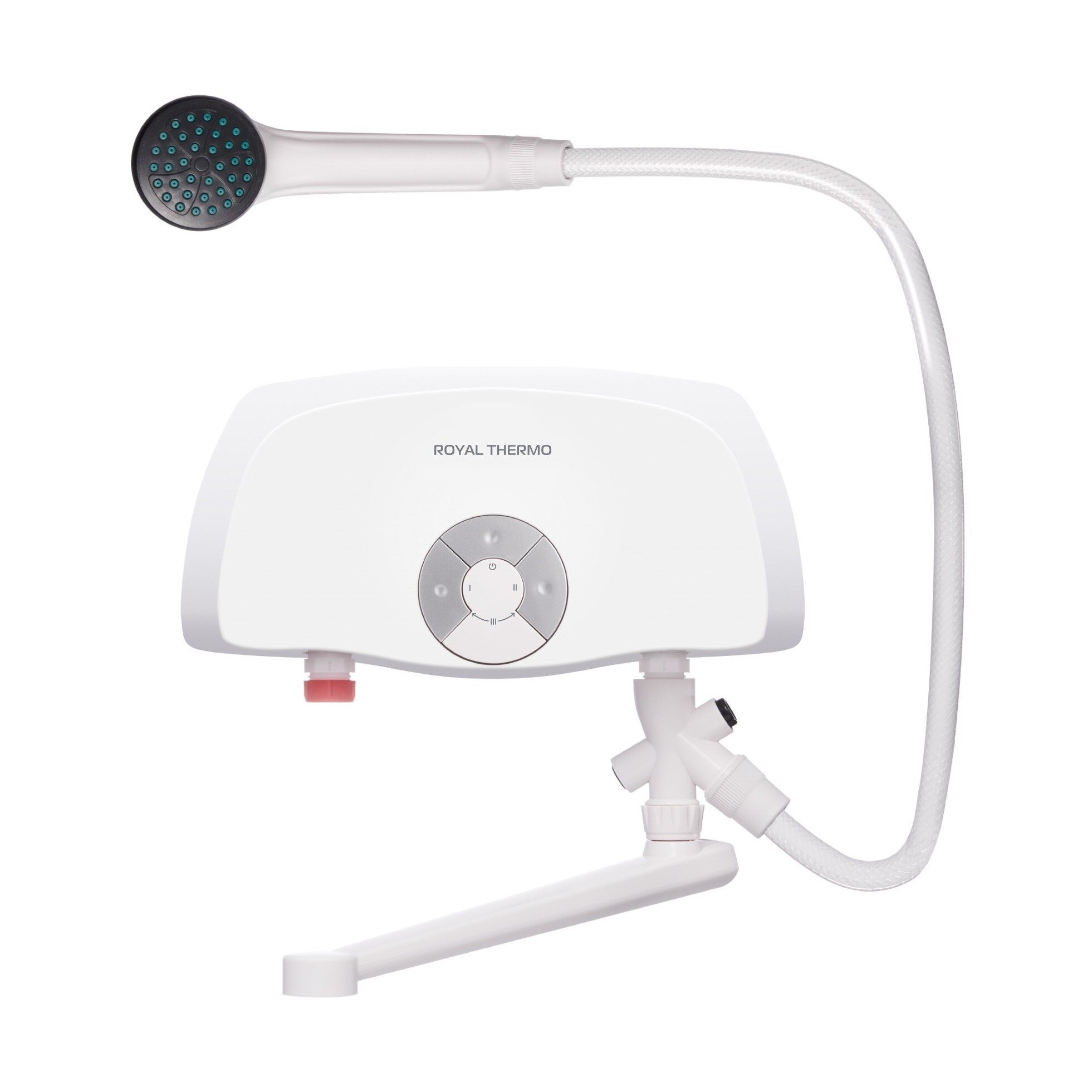 Изображение товара Проточный водонагреватель Royal Thermo SmartFix TS (3,5 kW), НС-1588905, кран-душ, однофазный, белый