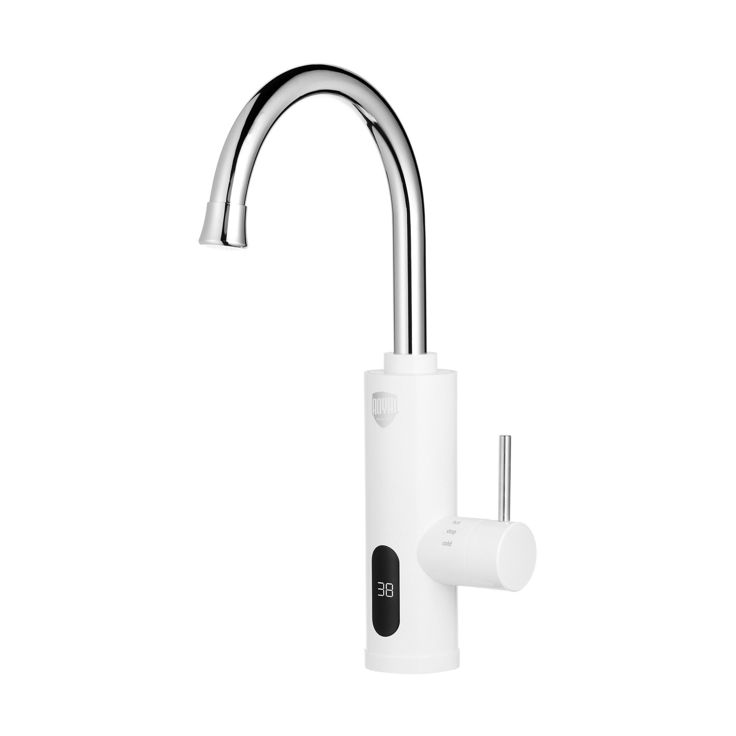 Изображение товара Проточный водонагреватель Royal Thermo QuickTap белый для кухни, 3.3 кВт