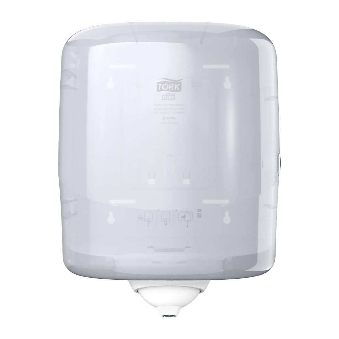 Изображение товара Диспенсер для бумажных полотенец Tork Reflex 473190, с центральной вытяжкой, цвет белый Изображение товара Диспенсер для бумажных полотенец Tork Reflex 473190, с центральной вытяжкой, цвет белый