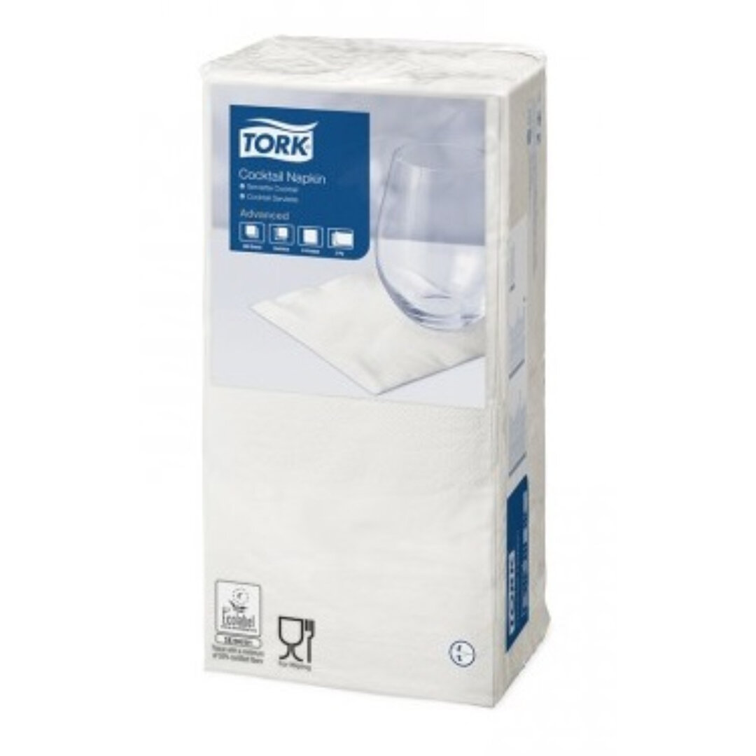 Изображение товара Салфетки Tork 477534, 2 слоя, белые, 200 шт