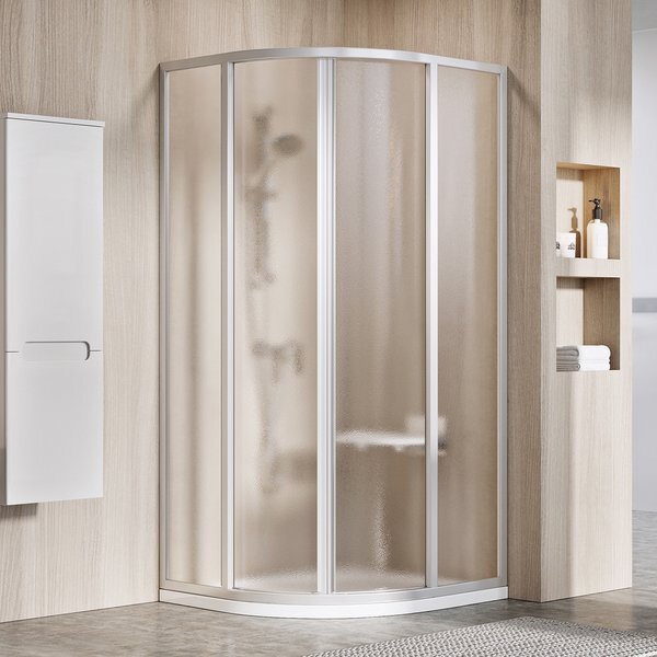 Изображение товара Душевой уголок Ravak Supernova SKCP4-90, профиль сатин, витраж грейп, 31170U00ZG