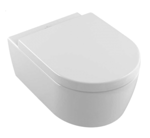 Изображение товара Подвесной безободковый унитаз Villeroy&Boch Avento 5656HR01, крышка микролифт, альпийский белый