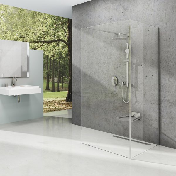 Изображение товара Душевой уголок Ravak Walk-In Corner 110x80 см безопасное стекло Изображение товара Душевой уголок Ravak Walk-In Corner 110x80 см безопасное стекло