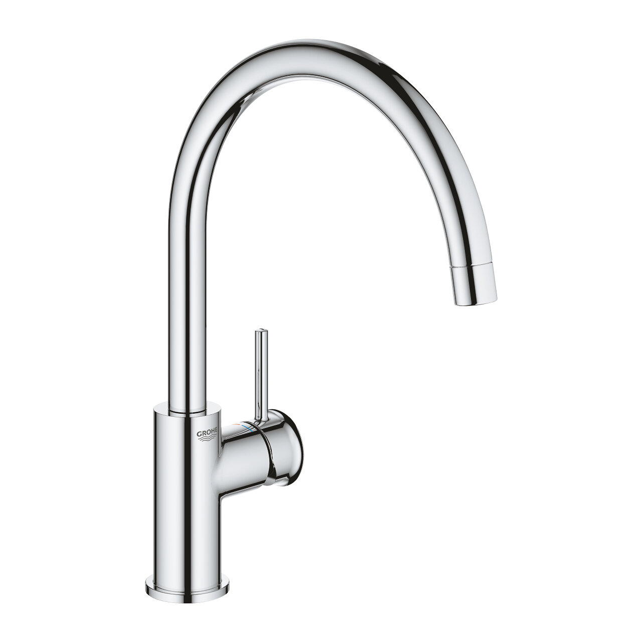 Изображение товара Смеситель кухонный Grohe BauClassic 31234000 хром высокий поворотный излив
