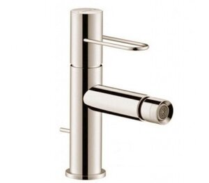 Изображение товара Смеситель для биде Axor Uno 38211820 с донным клапаном шлифованный никель