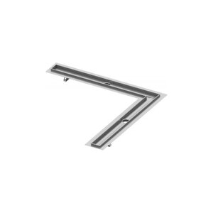 Изображение товара Дренажный канал угловой с гидроизоляцией TECE Drainline 611200, 120 x 120 см, Seal System, цвет нержавеющая сталь