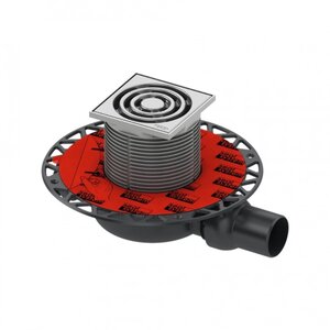 Изображение товара Трап дренажный TECE Drainpoint S 120 3601200, горизонтальный, хром матовый