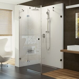 Изображение товара Душевой уголок Ravak Brilliant BSDPS-90, 90 х 90 см, левый/правый, профиль хром, витраж транспарент, 0UP44A00Z1/0UL77A00Z1
