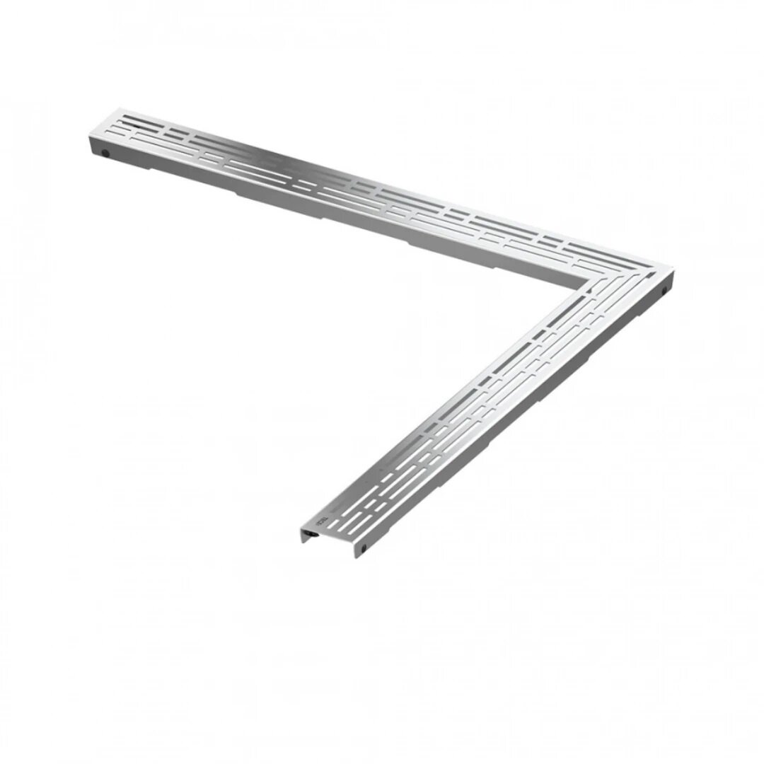 Изображение товара Решетка для слива TECE Drainline Basic 611210, 120 x 120 см, угловая, цвет нержавеющая сталь