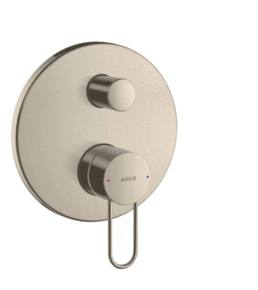 Изображение товара Смеситель для ванны и душа Axor Uno, 38426820, шлифованный никель