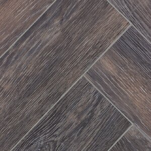 Изображение товара Виниловый ламинат SPC Cronaplast Ёлка/Herringbone 4V Дуб Бордо H006, 64 x 12.8 см, плитка, замковый 
