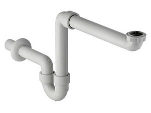 Изображение товара Сифон для раковины Geberit 151.107.11.1 трубчатый пластиковый белый