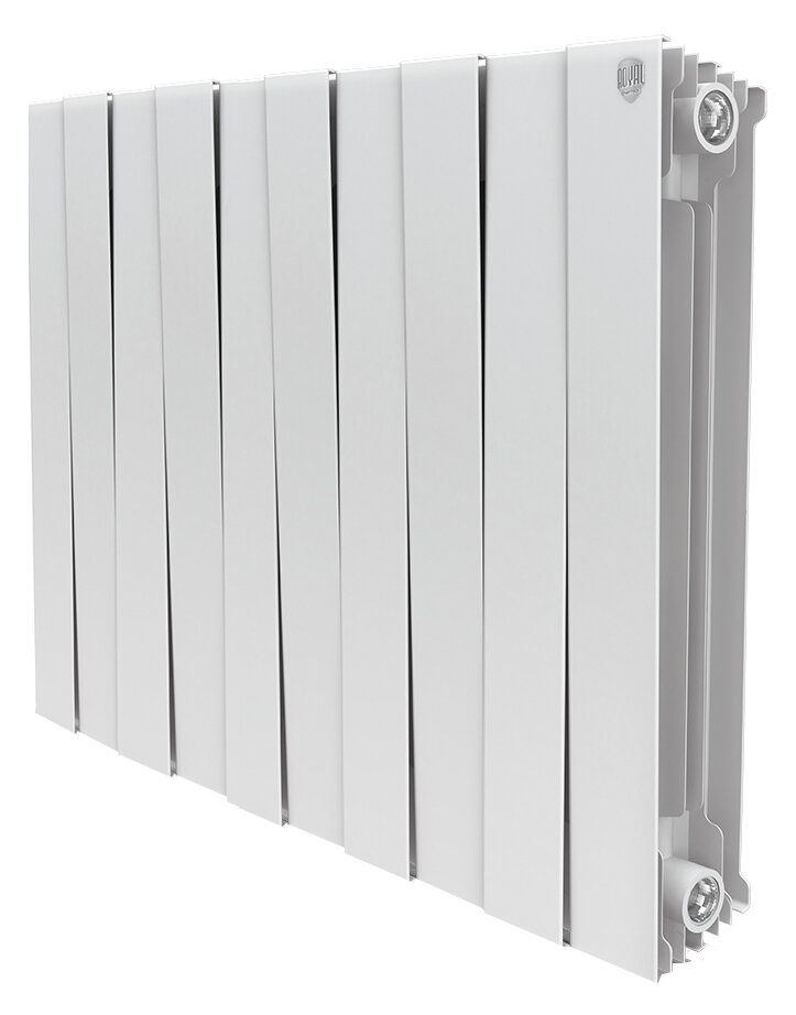 Изображение товара Радиатор биметаллический Royal Thermo Piano Forte 10 секций белый боковое подключение