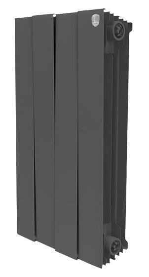 Изображение товара Биметаллический радиатор Royal Thermo Piano Forte 500 noir sable 4 секции боковое подключение