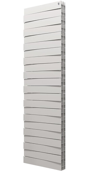 Изображение товара Радиатор биметаллический Royal Thermo Piano Forte Tower bianco traffico 22 секции, боковое подключение, белый, RTPFTNBT50022