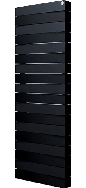 Изображение товара Радиатор биметаллический Royal Thermo Piano Forte Tower noir sable 18 секций, боковое подключение, черный, RTPFTNNS50018
