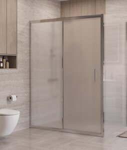 Изображение товара Душевой уголок BelBagno Uno-195-AH-1-160/90-P-Cr, 160 х 90 см, стекло рифленое, профиль хром