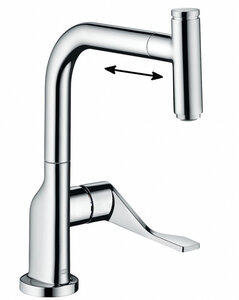 Изображение товара Смеситель для кухонной мойки Axor Citterio с вытяжным изливом хром