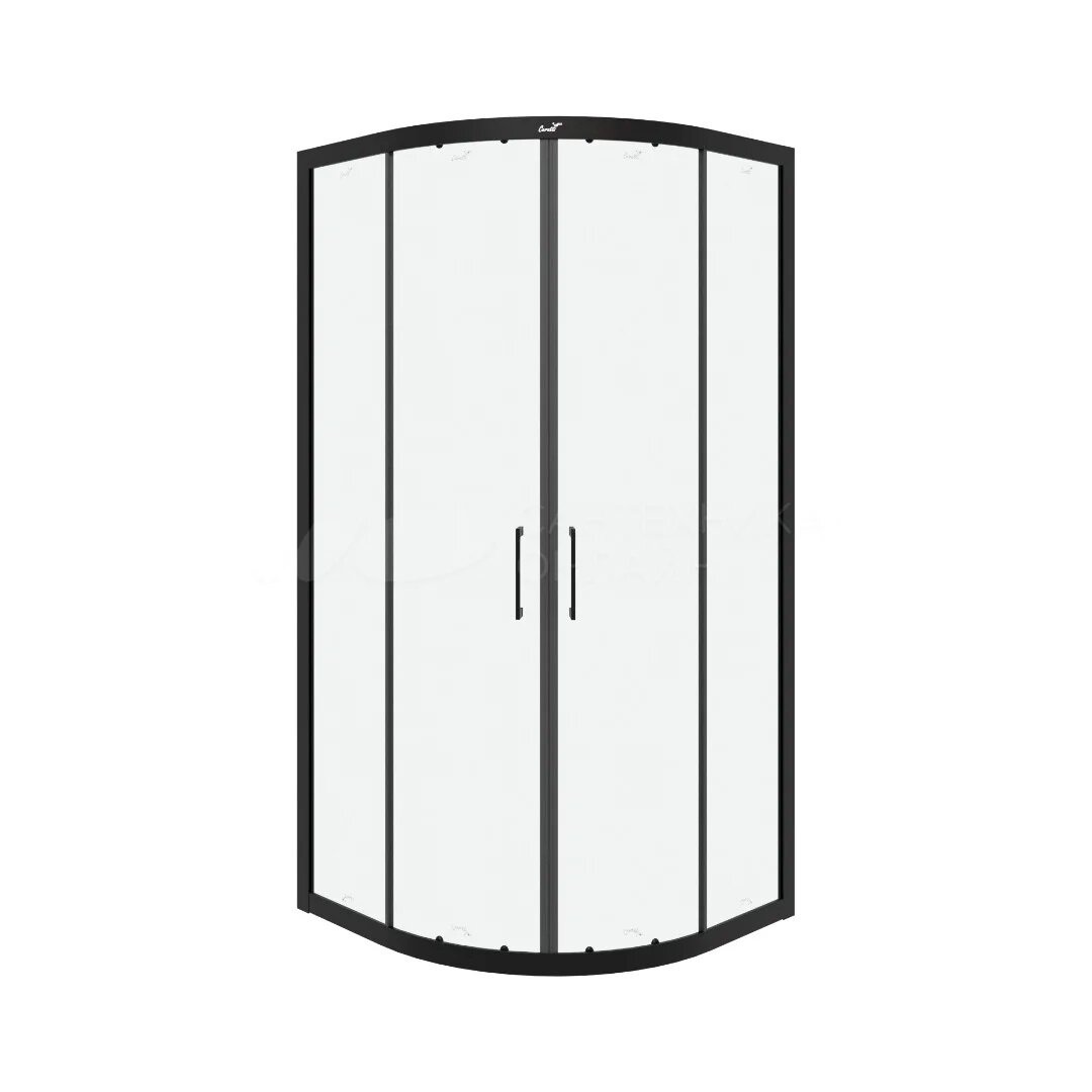 Изображение товара Душевой уголок Ceruttispa Вива 90B N 11222, 90 x 90 см, стекло прозрачное, профиль черный
