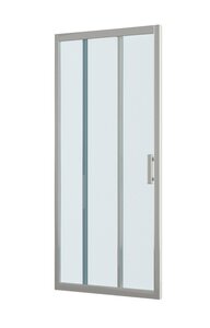 Изображение товара Душевая дверь BelBagno Uno-195-BF-3-100-P-Cr, 100 см, стекло рифленое, профиль хром