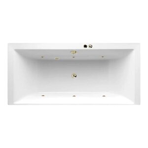 Изображение товара Гидромассажная акриловая ванна Jacob Delafon Evok E60269RU-00 SOFT BR, 180 x 80 см, белая, форсунки бронза