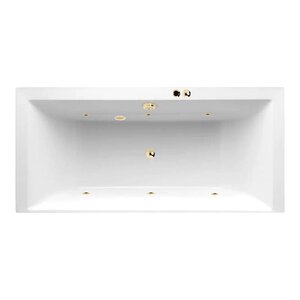 Изображение товара Гидромассажная акриловая ванна Jacob Delafon Evok E60269RU-00 SOFT GL, 180 x 80 см, белая, форсунки золото