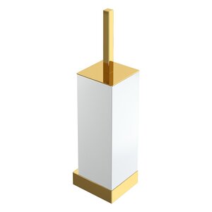 Изображение товара Ершик для унитаза Boheme Qubic 10734-G, золото