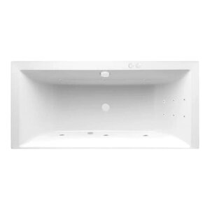 Изображение товара Гидромассажная акриловая ванна Jacob Delafon Evok E60342-00 LINE WH, 200 х 100 см, с регулируемыми ножками, белая, форсунки белые