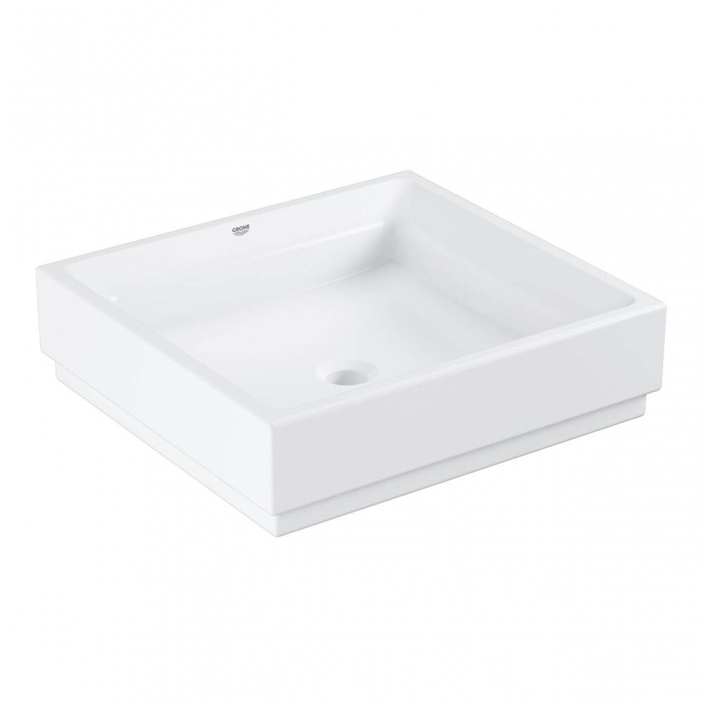 Изображение товара Rаковина Grohe Cube Ceramic 3948100H Альпин-белый - накладная, 50×47 см Изображение товара Rаковина Grohe Cube Ceramic 3948100H Альпин-белый - накладная, 50×47 см