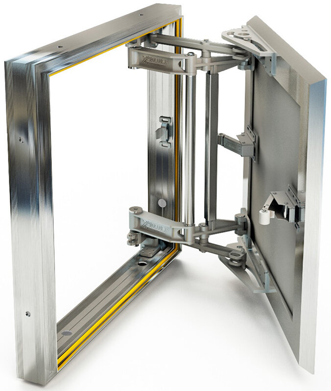 Изображение товара Сантехнический люк Хаммер Слава 70x70 под плитку с автоматическими петлями