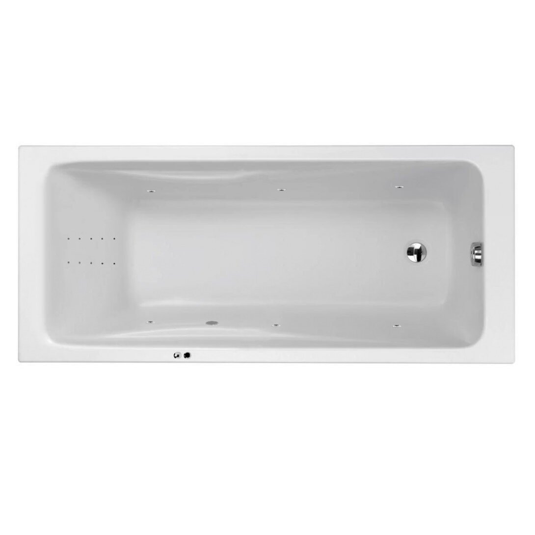 Изображение товара Гидромассажная акриловая ванна Jacob Delafon Odeon Up E60491RU-00 LINE CR, 170 x 75 см, белая, форсунки хром Изображение товара Гидромассажная акриловая ванна Jacob Delafon Odeon Up E60491RU-00 LINE CR, 170 x 75 см, белая, форсунки хром