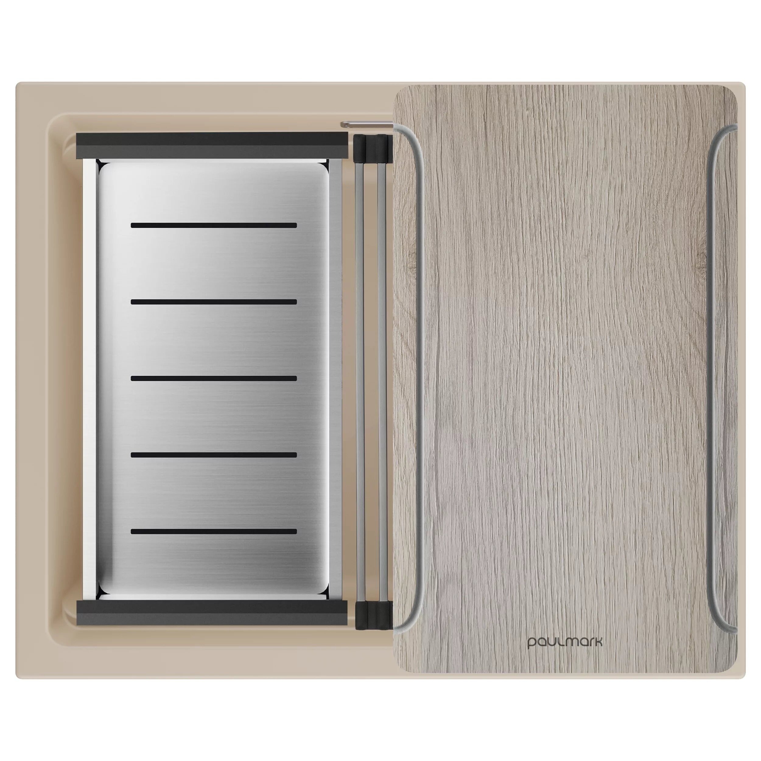 Изображение товара Мойка кухонная Paulmark LUMI-MULTI SINK 55 UNI из искусственного камня