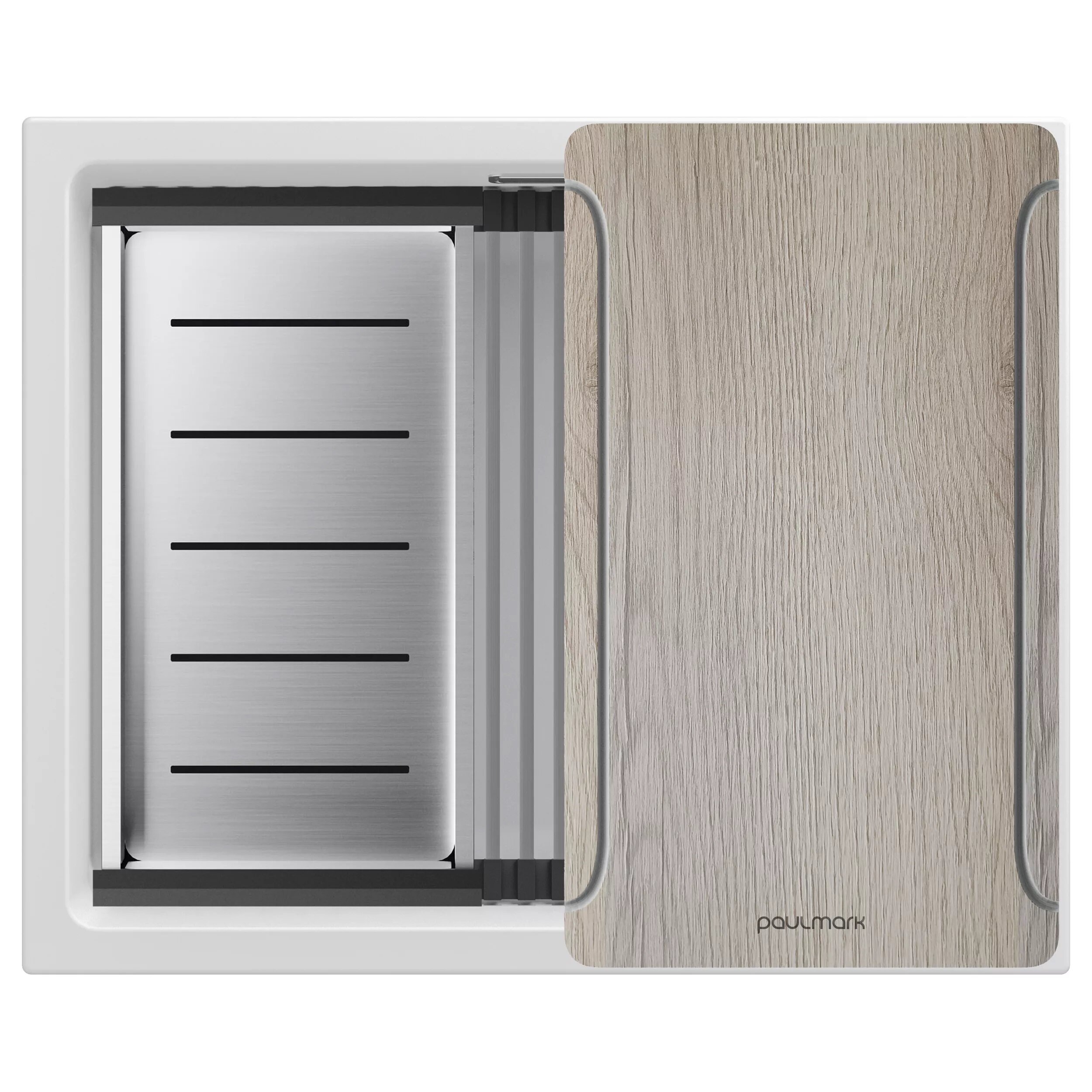 Изображение товара Кухонная мойка Paulmark LUMI-MULTI SINK 55 UNI из искусственного камня