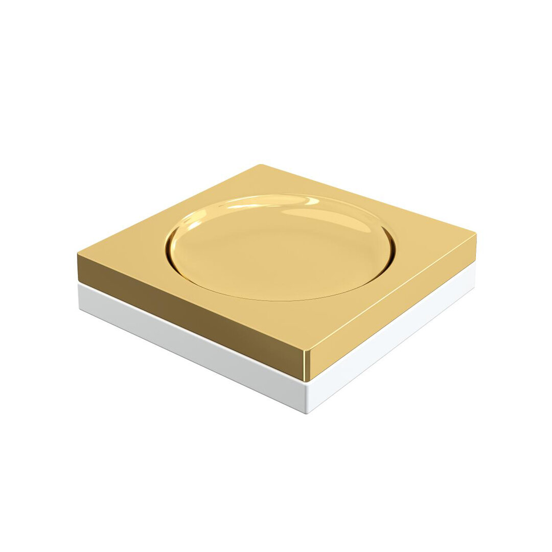 Изображение товара Мыльница Boheme Qubic 10960-G с золотым покрытием для ванной комнаты Изображение товара Мыльница Boheme Qubic 10960-G с золотым покрытием для ванной комнаты