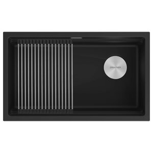 Изображение товара Мойка кухонная Paulmark LUMI-PRO 74 UNI, 74 см, искусственный камень, антрацит