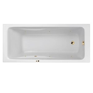 Изображение товара Гидромассажная акриловая ванна Jacob Delafon Odeon Up E6060RU-00 SOFT GL, 150 х 70 см, белая, форсунки золото