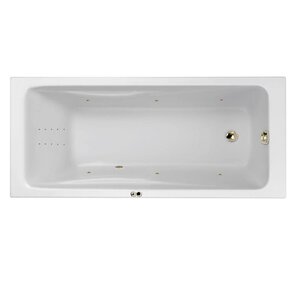 Изображение товара Гидромассажная акриловая ванна Jacob Delafon Odeon Up E6060RU-00 LINE BR, 150 х 70 см, белая, форсунки бронза