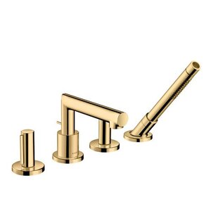 Изображение товара Смеситель для ванны и душа Axor Uno, 45444930, с душевым гарнитуром, монтаж на борт ванны, латунь