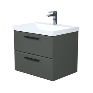 Изображение товара Тумба с раковиной Iddis Slide X SLX60G0i95K, 60 см, подвесная, серый