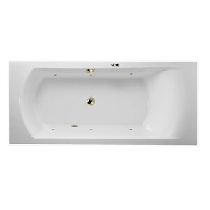 Изображение товара Ванна акриловая Jacob Delafon Ove E60143-00 SOFT BR, 180 х 80 см, белая, форсунки бронза