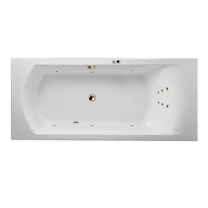Изображение товара Ванна акриловая Jacob Delafon Ove E60143-00 LINE BR, 180 х 80 см, белая, форсунки бронза