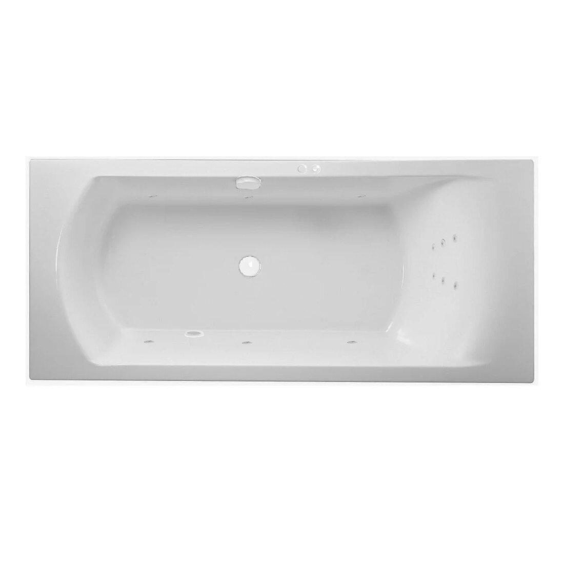 Изображение товара Ванна акриловая Jacob Delafon Ove E60143-00 LINE WH, 180 х 80 см, белая, форсунки белые Изображение товара Ванна акриловая Jacob Delafon Ove E60143-00 LINE WH, 180 х 80 см, белая, форсунки белые