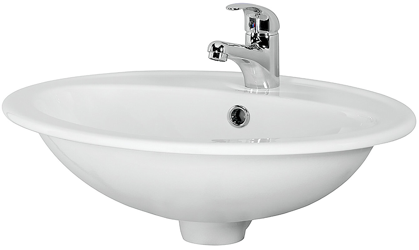 Изображение товара Встраиваемая раковина Cersanit Calla 54 овальная для ванной комнаты