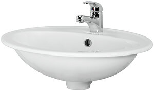 Изображение товара Раковина Cersanit Calla 54 встраиваемая, на 1 отверстие