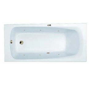 Изображение товара Гидромассажная акриловая ванна Jacob Delafon Patio E6810RU-01 SOFT BR,  150 х 70 см, каркас в подарок, белая, форсунки бронза